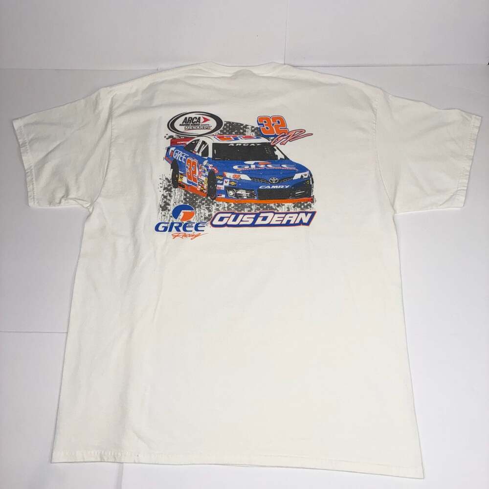 Port & Company Men Gus Dean ARCA Racing #32 GREE Toyota Camry T-Shirt Size XL
